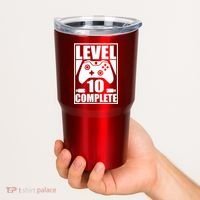 Level 10 Complete Video Gamer 10th Birthday Tumbler thumb 2
