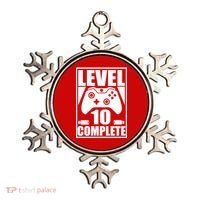 Level 10 Complete Video Gamer 10th Birthday Ornament thumb 0