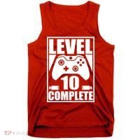 Level 10 Complete Video Gamer 10th Birthday Tank Top thumb 0