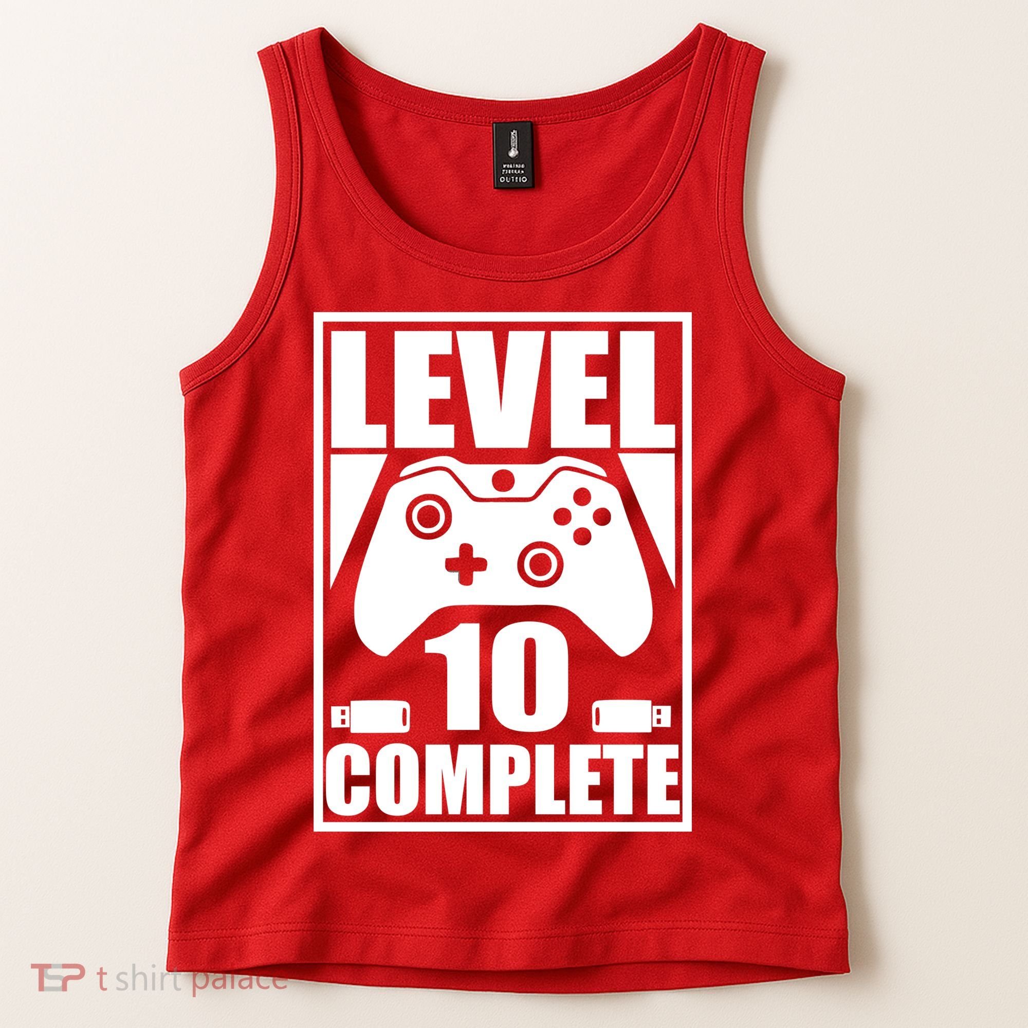 Level 10 Complete Video Gamer 10th Birthday Tank Top