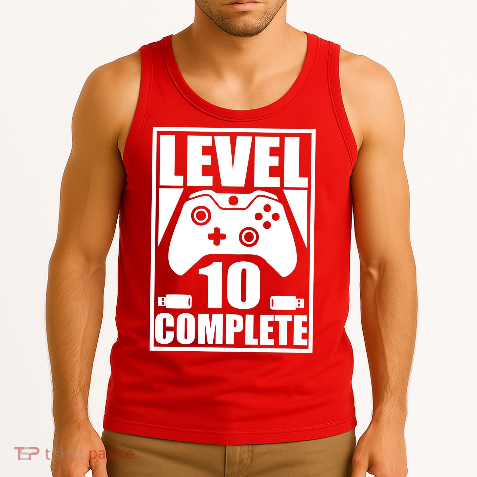 Level 10 Complete Video Gamer 10th Birthday Tank Top