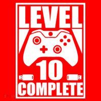 Level 10 Complete Video Gamer 10th Birthday Tank Top thumb 6