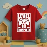Level 10 Complete Video Gamer 10th Birthday Toddler T-Shirt thumb 3