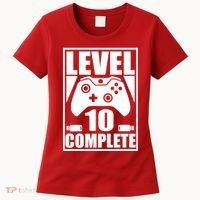 Level 10 Complete Video Gamer 10th Birthday Women's T-Shirt thumb 0