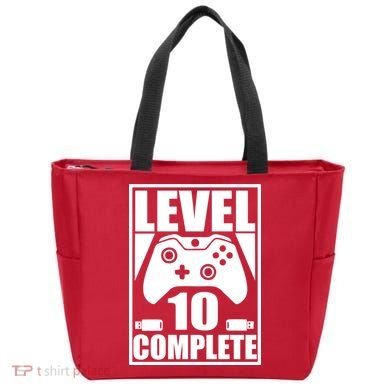 Level 10 Complete Video Gamer 10th Birthday Tote Bag