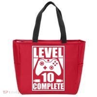 Level 10 Complete Video Gamer 10th Birthday Tote Bag thumb 0