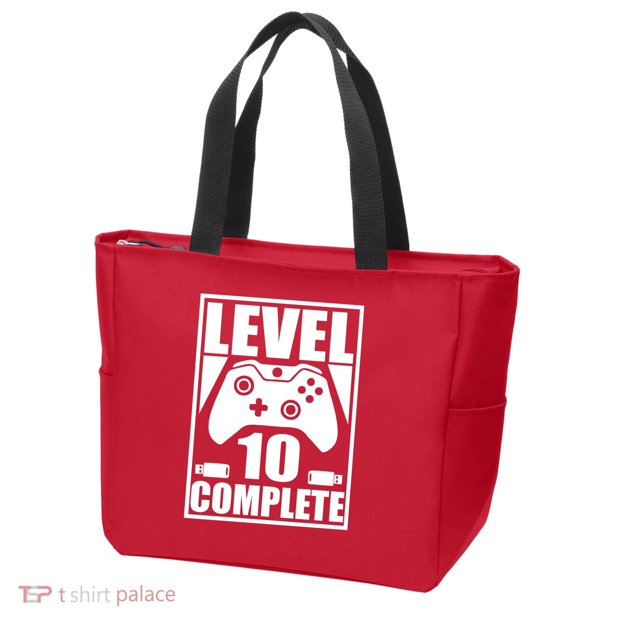 Level 10 Complete Video Gamer 10th Birthday Tote Bag