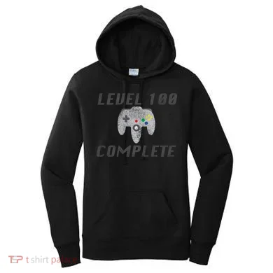 Level 100 Complete 100th Birthday Women's Hoodie