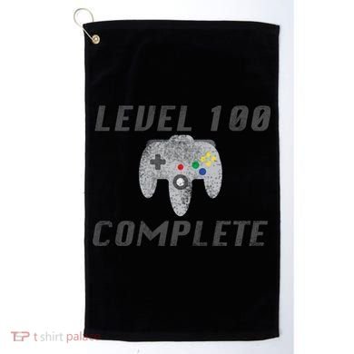 Level 100 Complete 100th Birthday Golf Towel