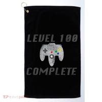 Level 100 Complete 100th Birthday Golf Towel thumb 0