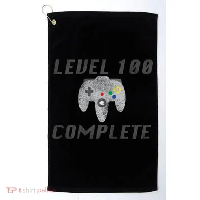 Level 100 Complete 100th Birthday Golf Towel
