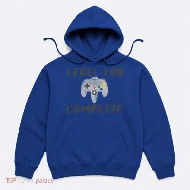 Level 100 Complete 100th Birthday Hoodie