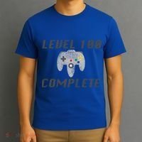 Level 100 Complete 100th Birthday T-Shirt thumb 3