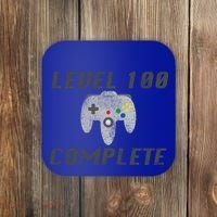 Level 100 Complete 100th Birthday Coaster thumb 0