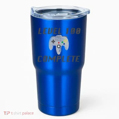 Level 100 Complete 100th Birthday Tumbler