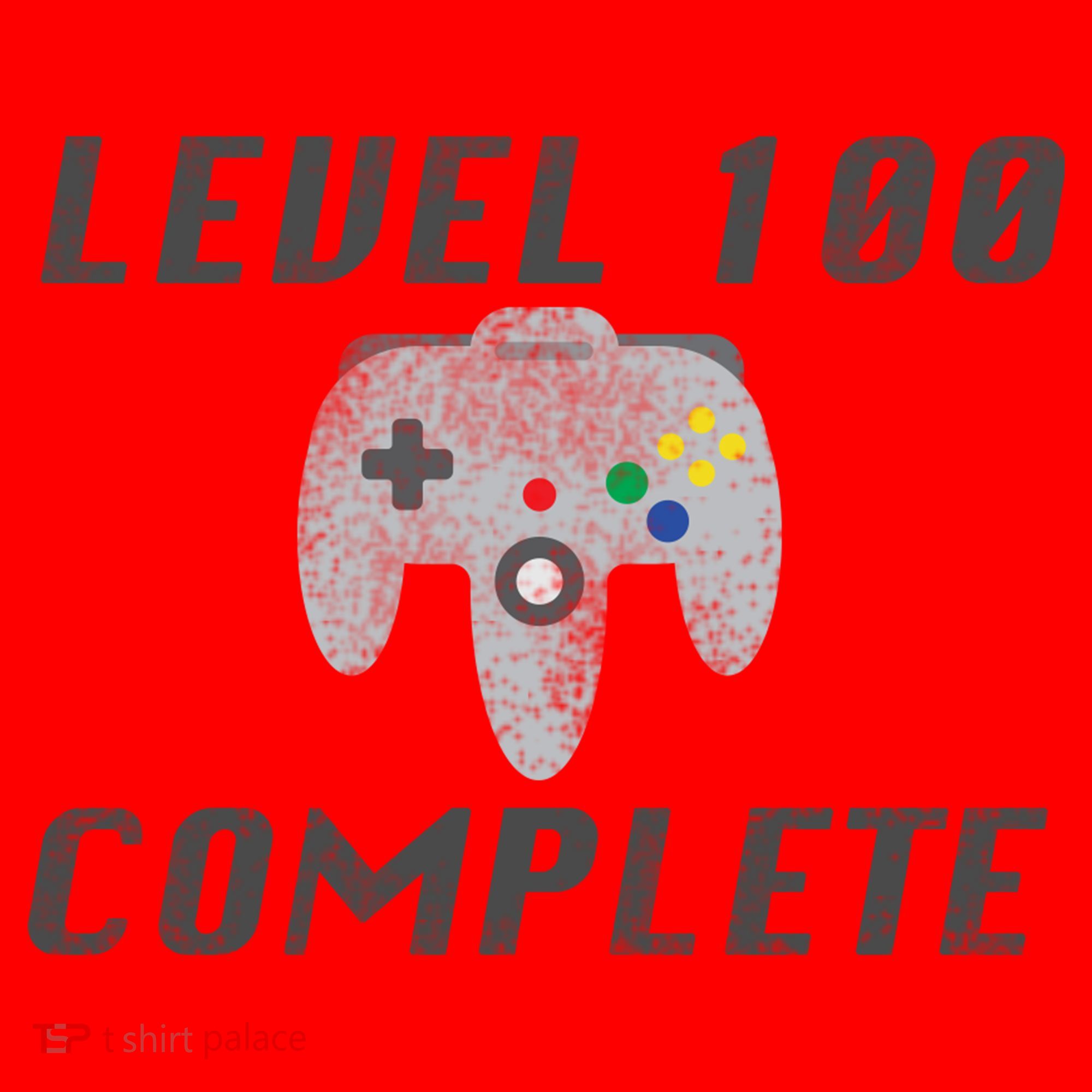 Level 100 Complete 100th Birthday Santa Hat