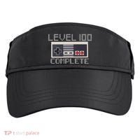 Level 100 Complete Retro Gamer 100th Birthday Adult Drive Performance Visor thumb 0