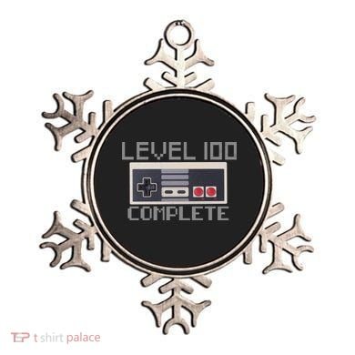 Level 100 Complete Retro Gamer 100th Birthday Ornament