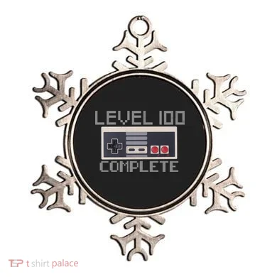 Level 100 Complete Retro Gamer 100th Birthday Ornament