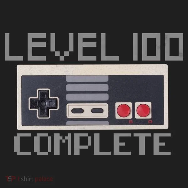 Level 100 Complete Retro Gamer 100th Birthday Golf Towel