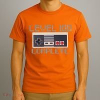 Level 100 Complete Retro Gamer 100th Birthday T-Shirt thumb 3