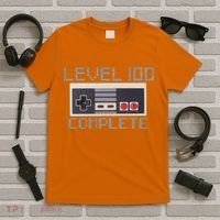 Level 100 Complete Retro Gamer 100th Birthday T-Shirt thumb 5