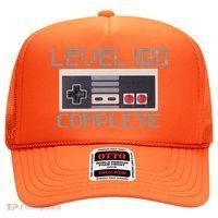 Level 100 Complete Retro Gamer 100th Birthday Hat thumb 0
