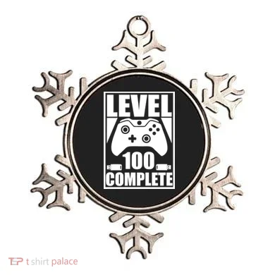 Level 100 Complete Video Gamer 100th Birthday Ornament
