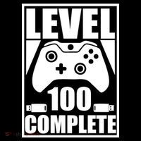 Level 100 Complete Video Gamer 100th Birthday Ornament thumb 1