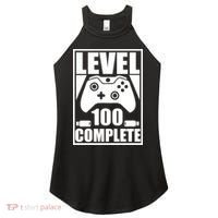 Level 100 Complete Video Gamer 100th Birthday Women's Perfect Tri Rocker Tank thumb 0