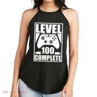 Level 100 Complete Video Gamer 100th Birthday Women's Perfect Tri Rocker Tank thumb 2
