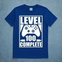 Level 100 Complete Video Gamer 100th Birthday T-Shirt thumb 5