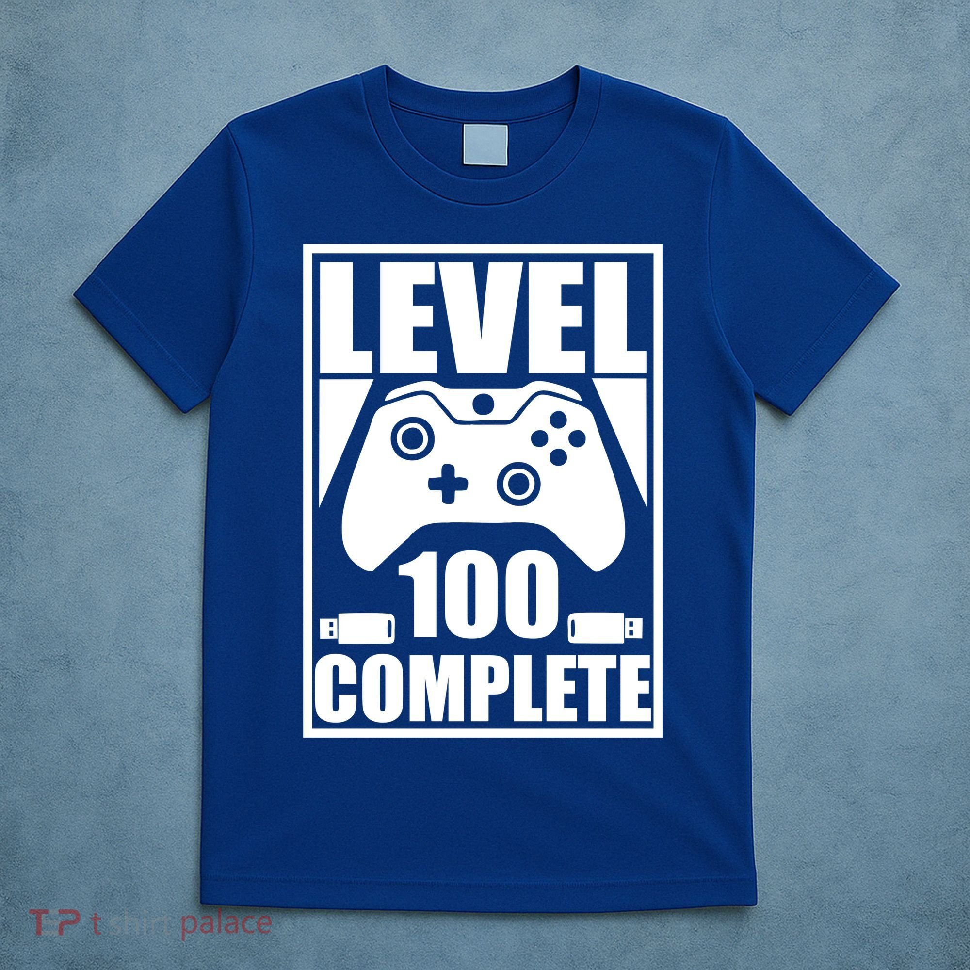 Level 100 Complete Video Gamer 100th Birthday T-Shirt