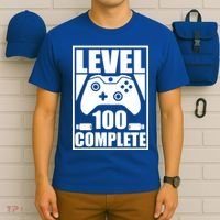 Level 100 Complete Video Gamer 100th Birthday T-Shirt thumb 6