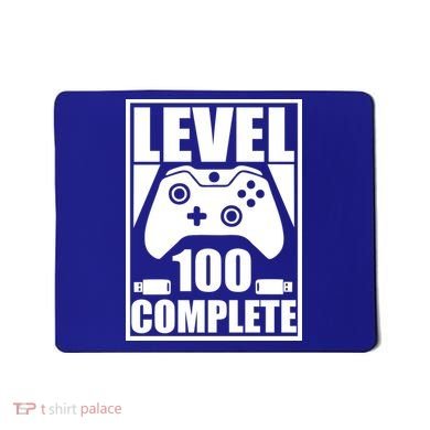 Level 100 Complete Video Gamer 100th Birthday Mousepad
