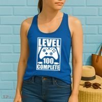 Level 100 Complete Video Gamer 100th Birthday Women's Tank Top thumb 2