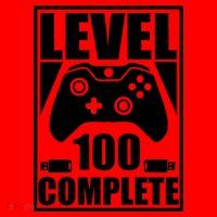 Level 100 Complete Video Gamer 100th Birthday Santa Hat thumb 1