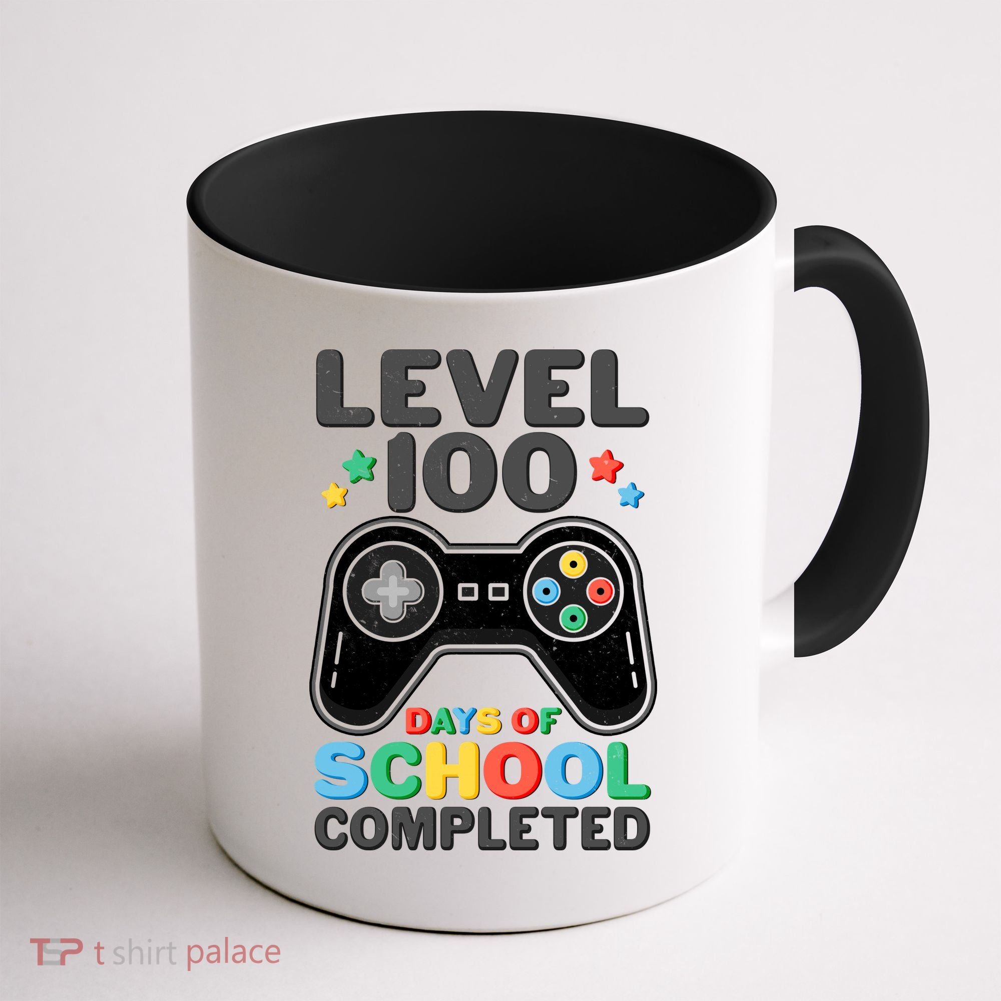 Level 100 Days Of School Completed Gamer Coffee Mug
