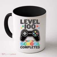 Level 100 Days Of School Completed Gamer Coffee Mug thumb 0