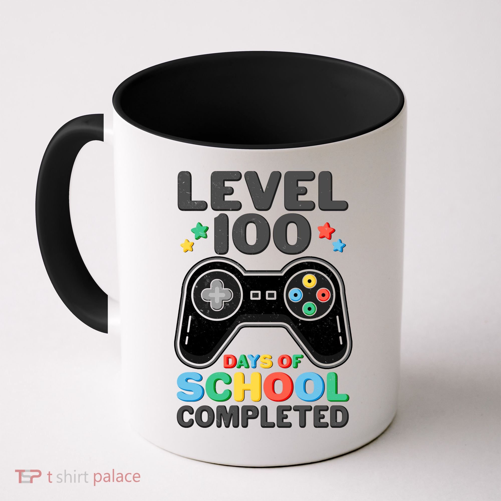 Level 100 Days Of School Completed Gamer Coffee Mug