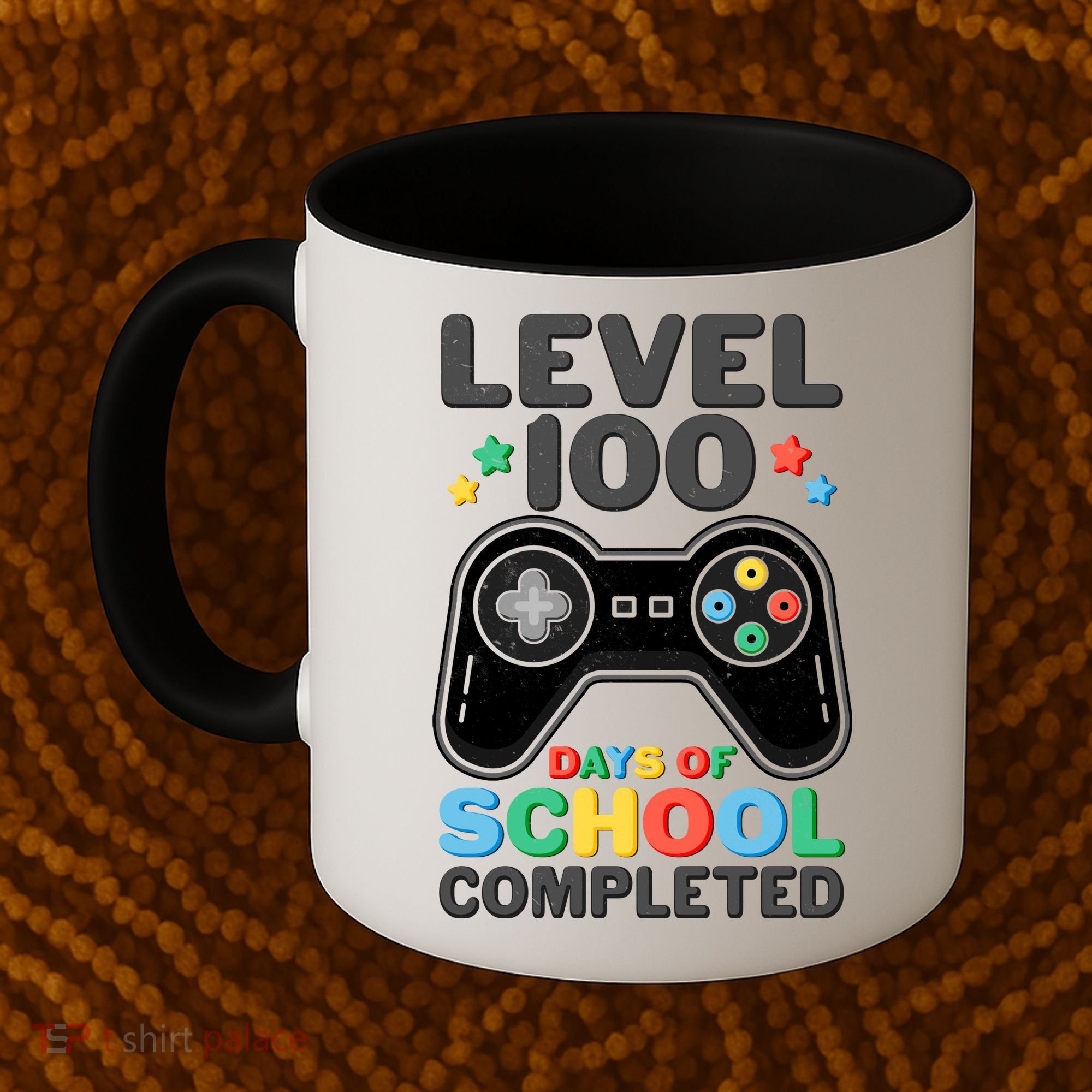 Level 100 Days Of School Completed Gamer Coffee Mug
