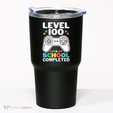 Level 100 Days Of School Completed Gamer Tumbler
