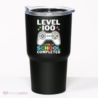 Level 100 Days Of School Completed Gamer Tumbler thumb 0