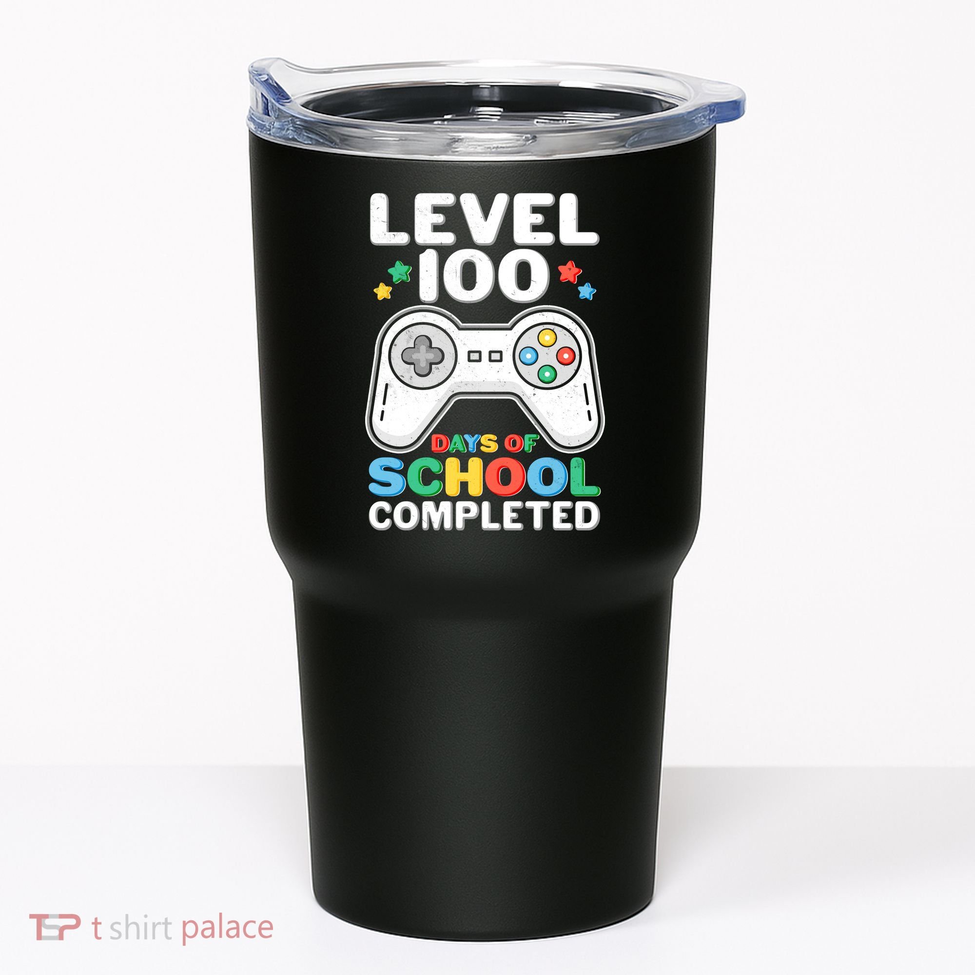 Level 100 Days Of School Completed Gamer Tumbler