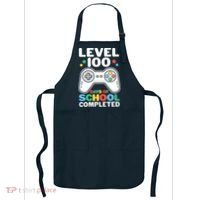 Level 100 Days Of School Completed Gamer Apron thumb 0