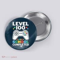 Level 100 Days Of School Completed Gamer Button thumb 0