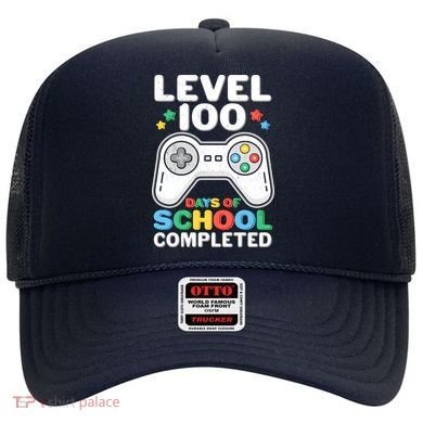 Level 100 Days Of School Completed Gamer Hat