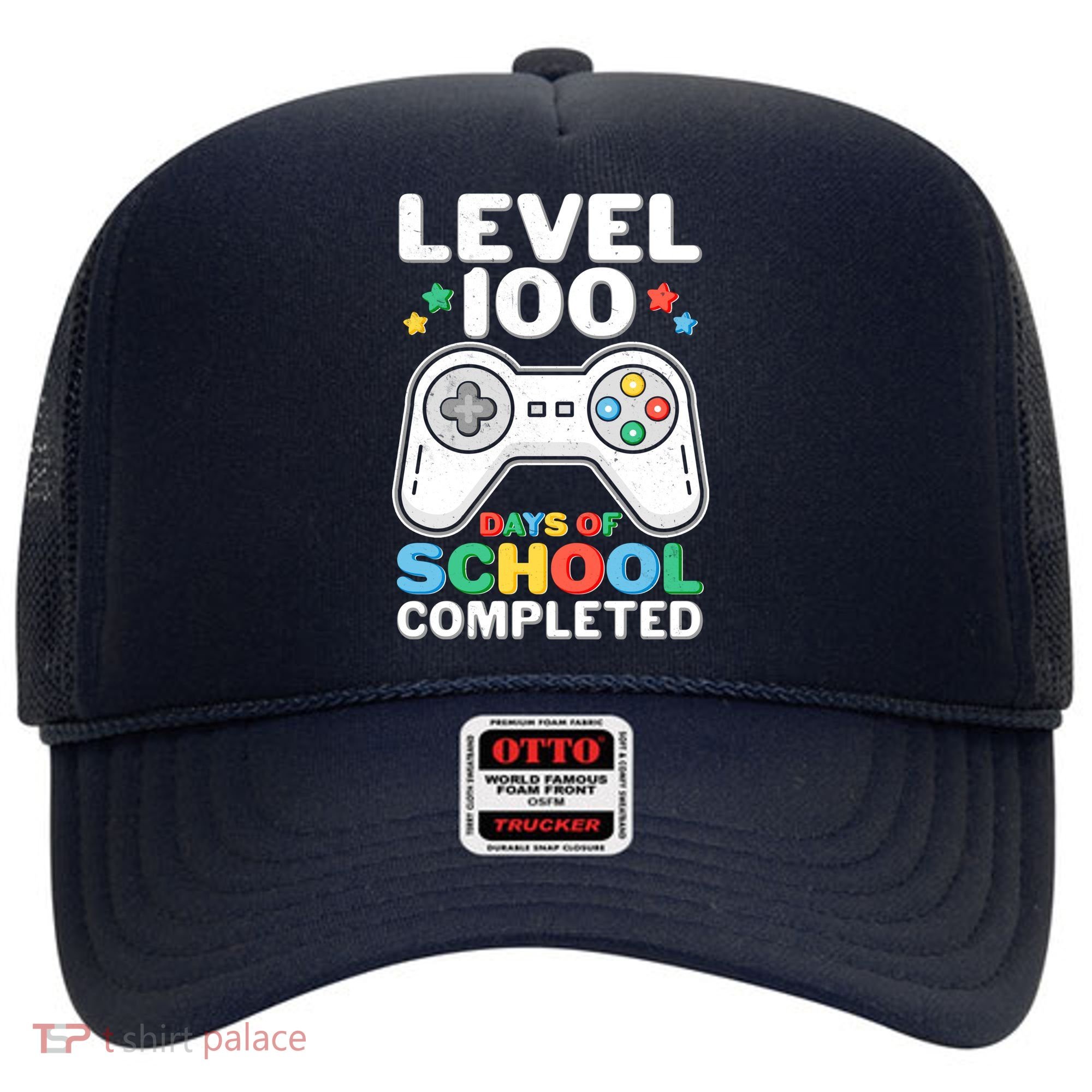 Level 100 Days Of School Completed Gamer Hat
