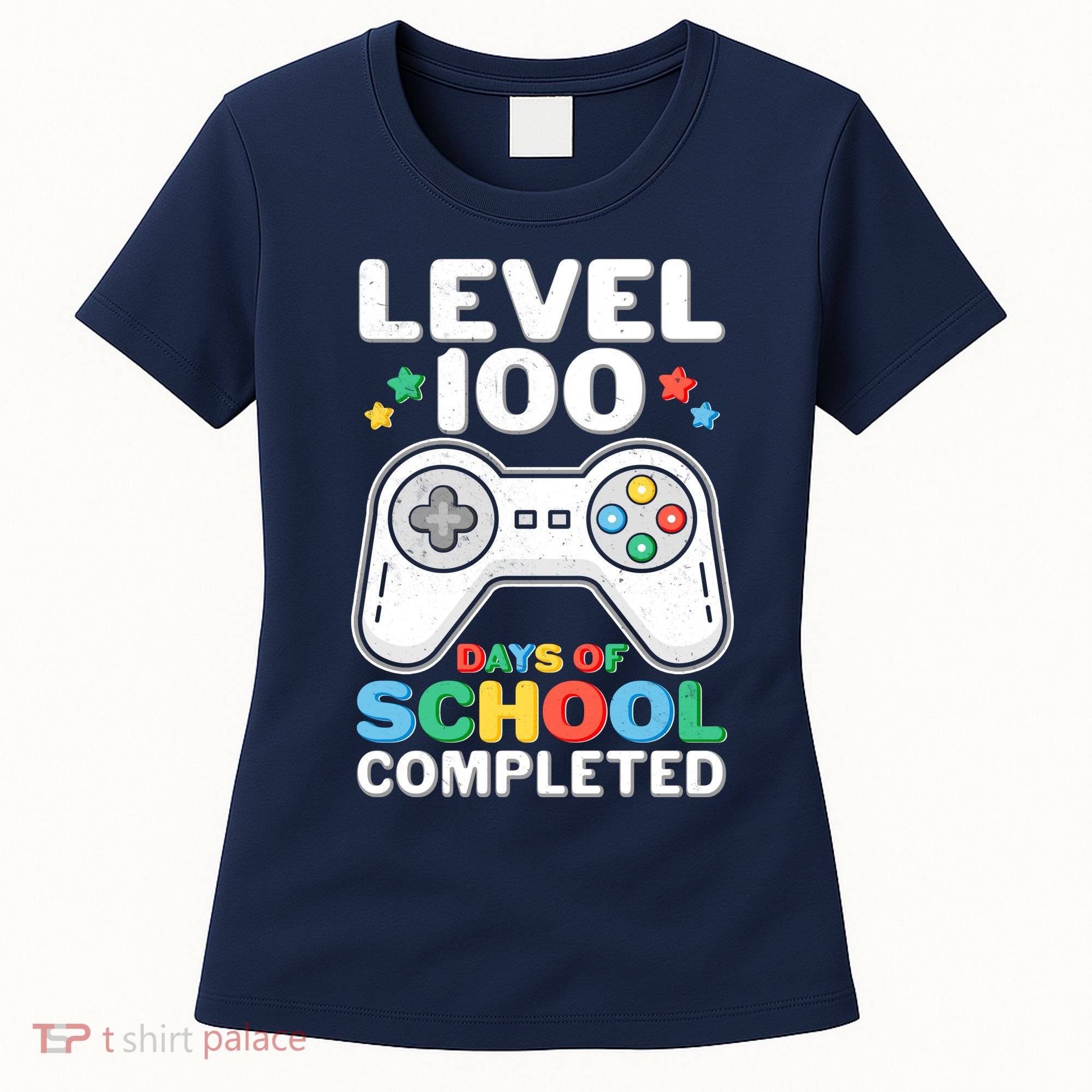 Level 100 Days Of School Completed Gamer Women's T-Shirt
