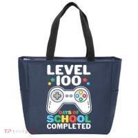 Level 100 Days Of School Completed Gamer Tote Bag thumb 0